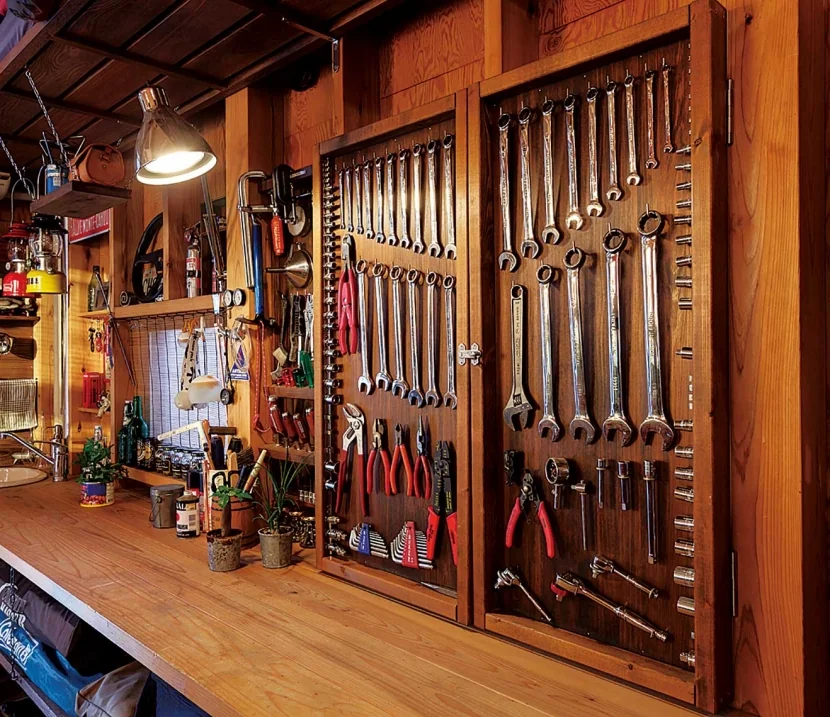 Naturally Finished Built-In Garage House