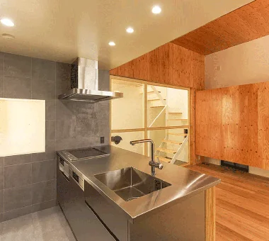 House in Asahi Ward｜House of Wood｜Custom-built house｜Kitchen