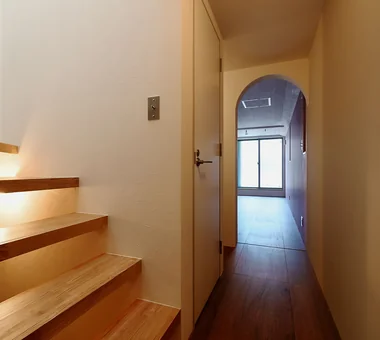 Abeno Residence｜Minimalist Design Residences｜Custom-built house｜Corridor