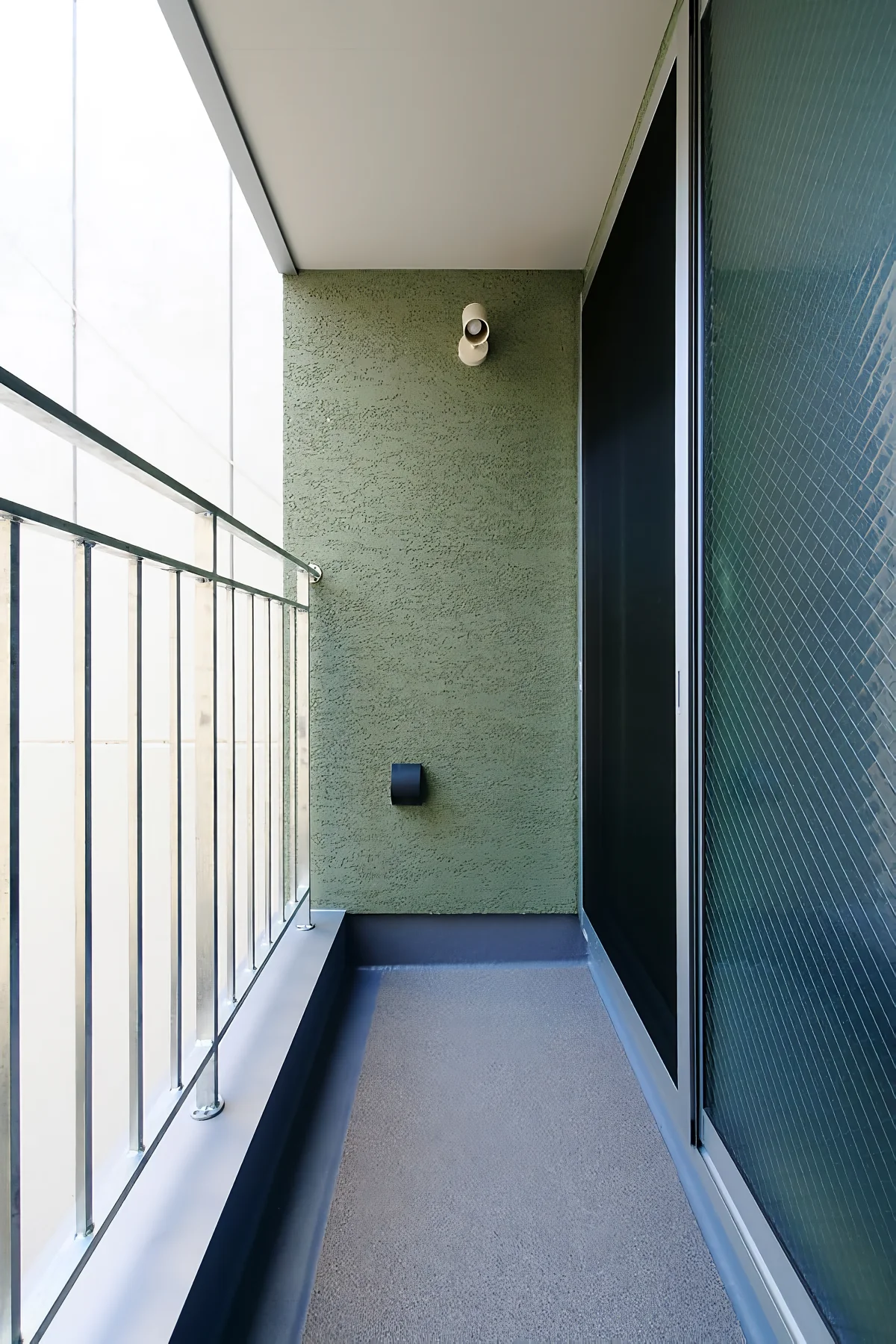 Second-floor balcony