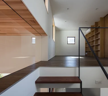 擁有室內化露臺的住宅｜引入自然光的住宅｜客製化住宅｜臥室