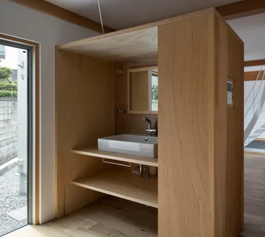 斜格子之屋｜家具愛好者的住宅｜客製化住宅｜洗手間