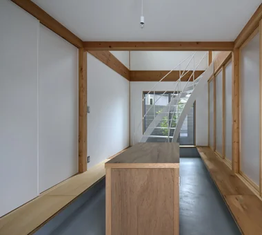 斜格子之屋｜家具愛好者的住宅｜客製化住宅｜走廊