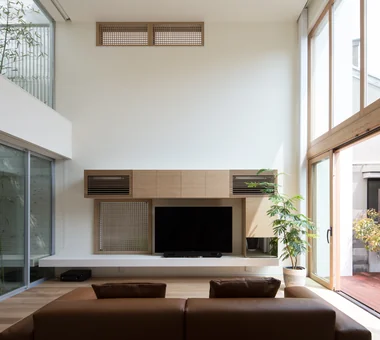 House in Koshien｜Modern Japanese-Style Residence｜Custom-built house｜Living Room
