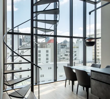 House in Minamimorimachi｜Modern Residences｜Custom-built house｜Stairs