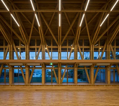 Senri Hijiri Kindergarten & Hijiri Nijiiro Nursery Playroom and Gymnasium｜Educational Facilities｜Project