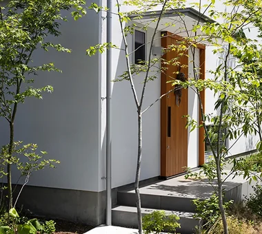 つくばみらいの家｜シンプルな家｜注文住宅｜アプローチ