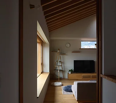 真鶴の家｜猫と暮らす家｜注文住宅｜リビング