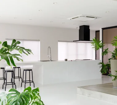 キッチンが住まいの中心になる家