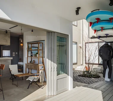 倉庫住宅｜設有中庭的住宅｜房屋導覽｜客製化住宅