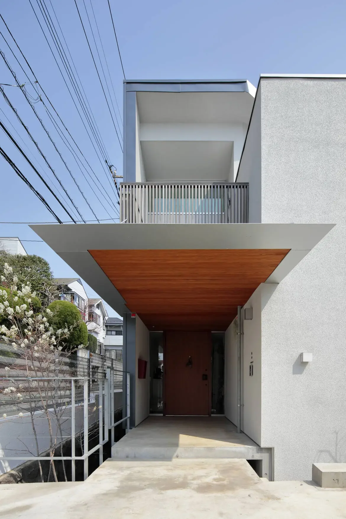 Hillside house