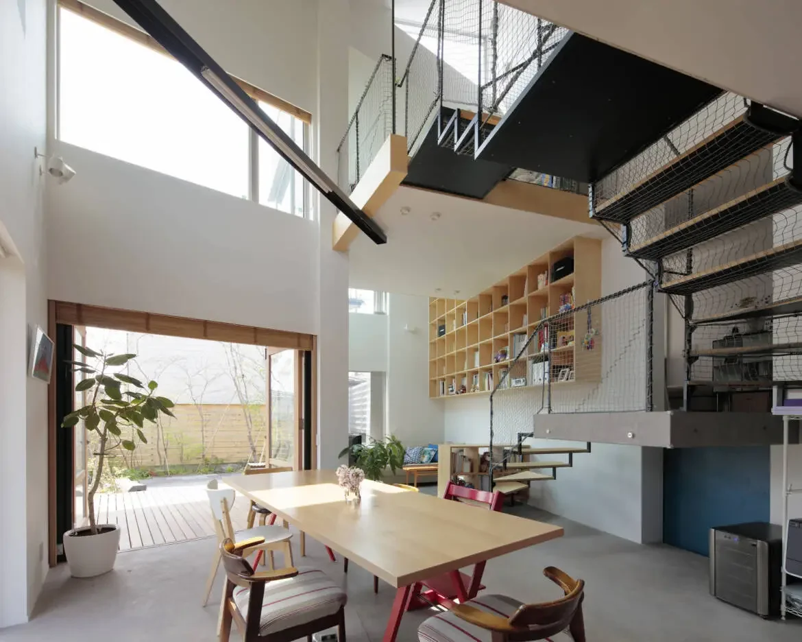 Hillside house