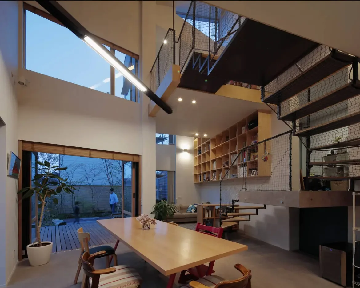 Hillside house