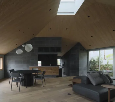 The Sunken Retreat｜混凝土住宅｜客製化住宅｜LDK