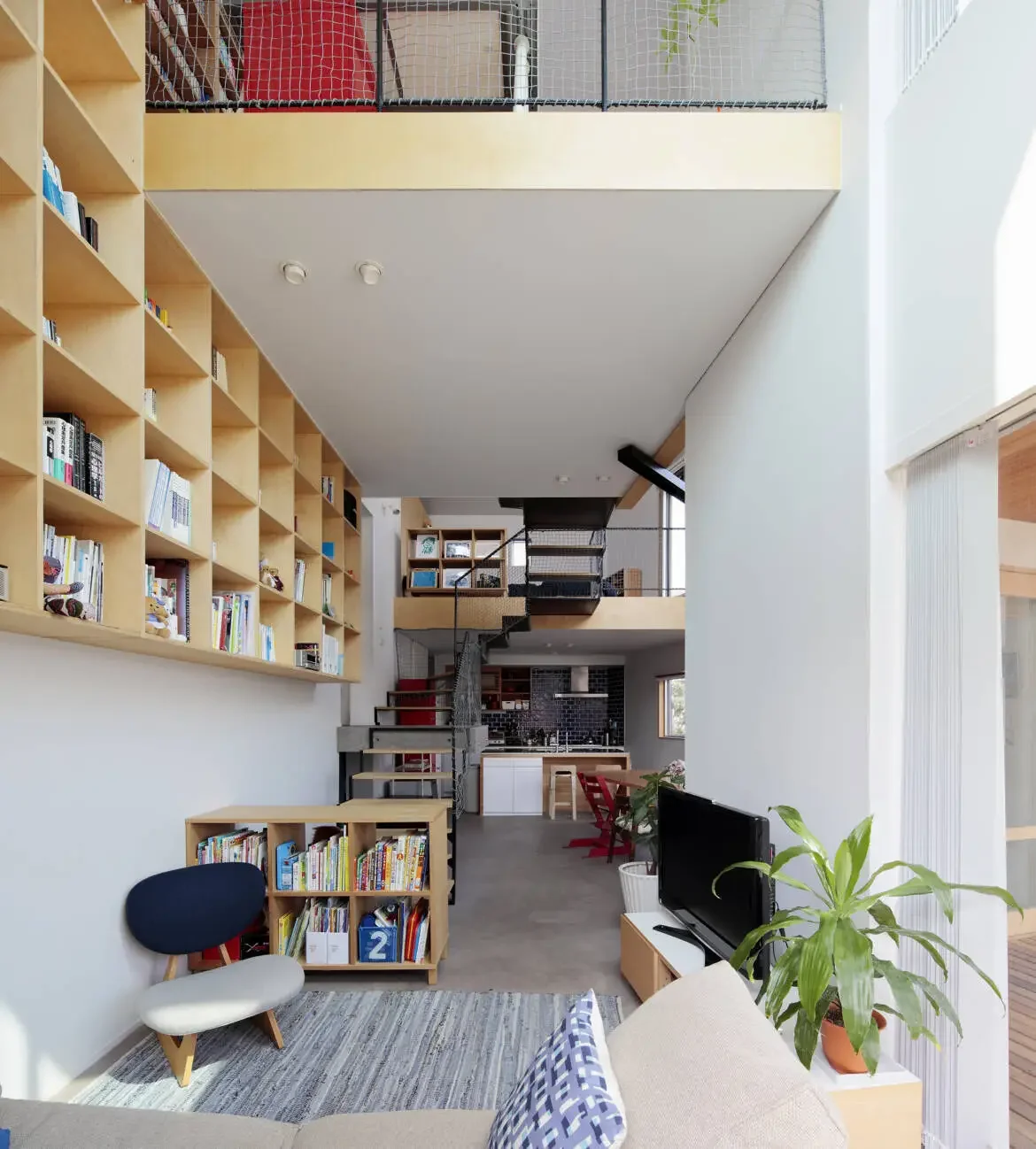 Hillside house