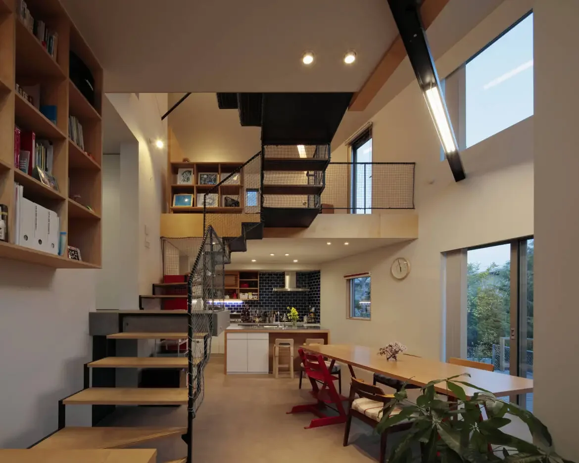 Hillside house