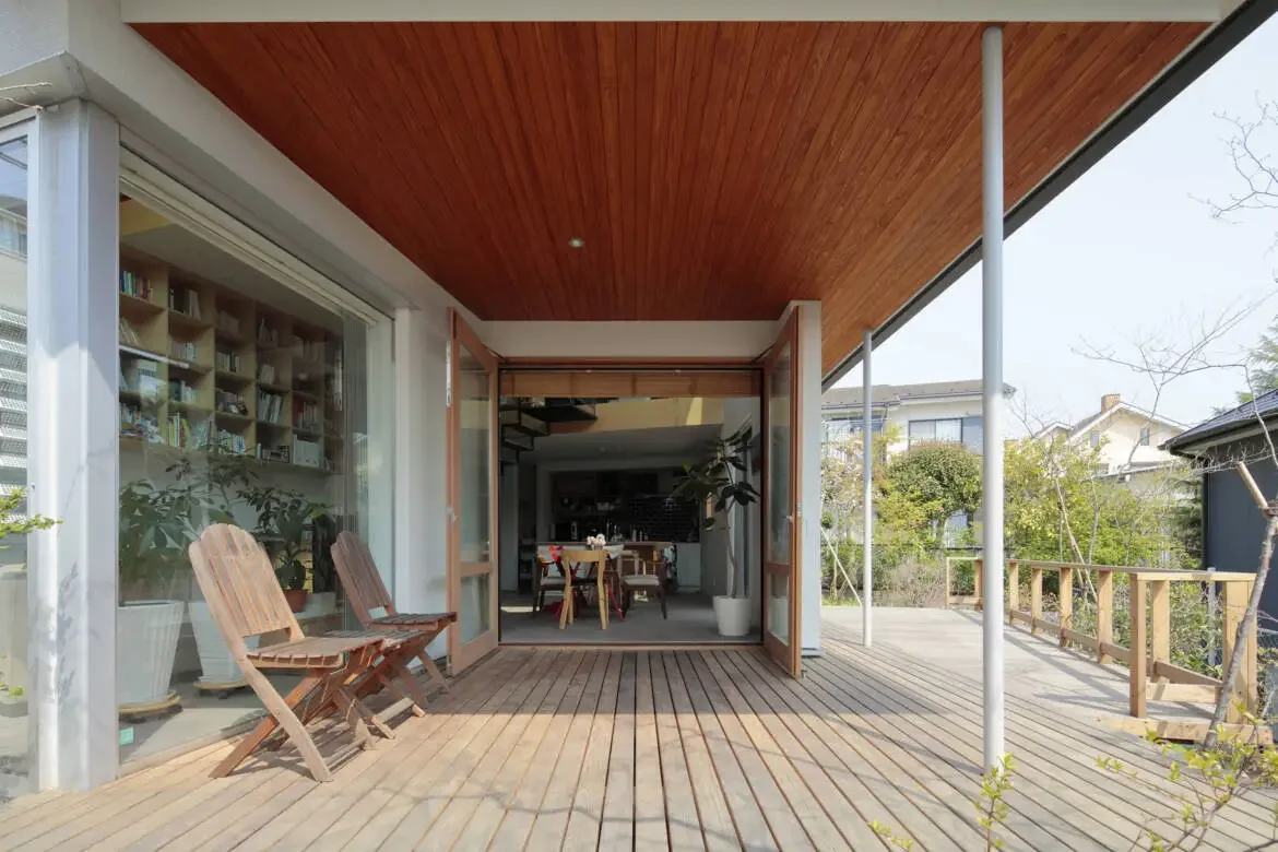 Hillside house
