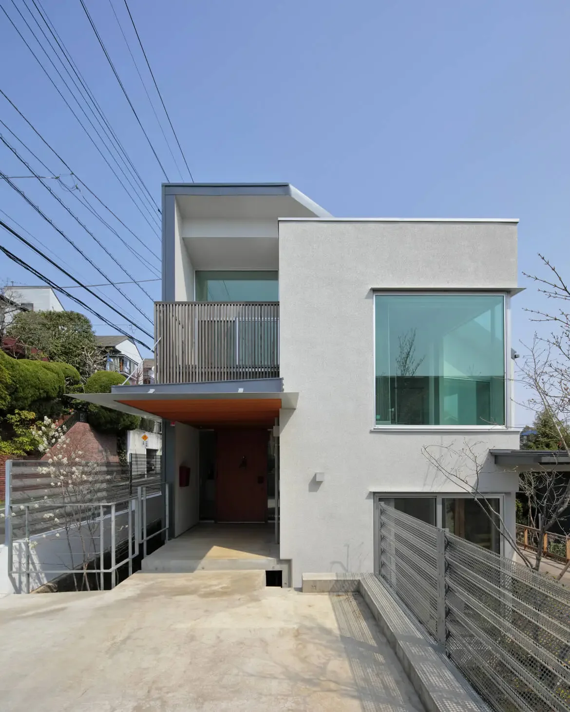 Hillside house