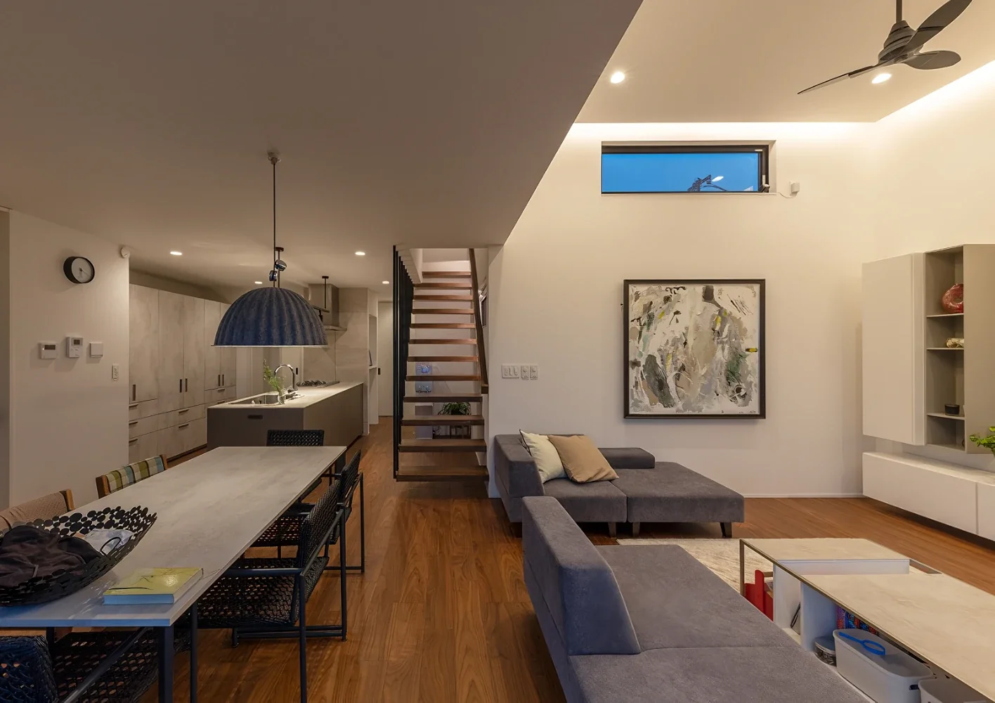A House with a Deck Opening onto the View