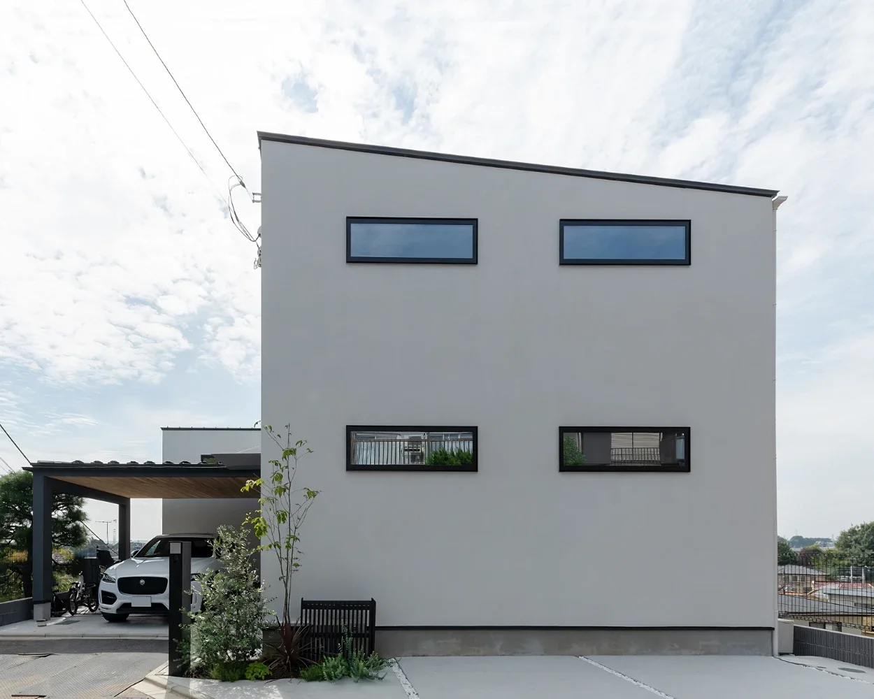 A House with a Deck Opening onto the View