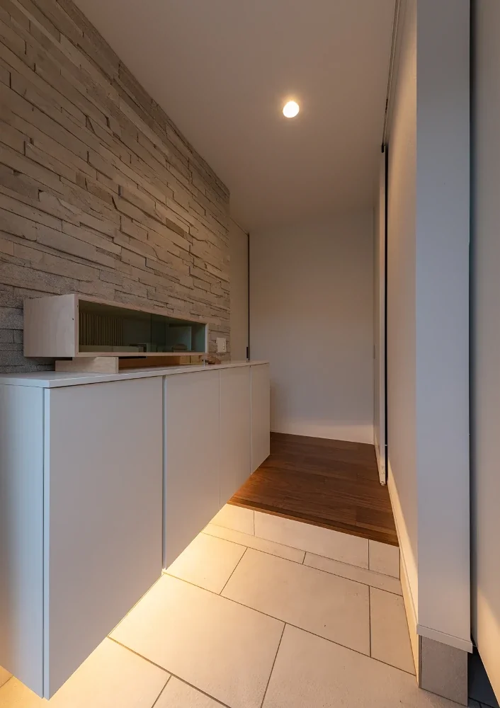 A House with a Deck Opening onto the View