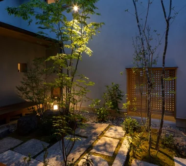 House in Higashi-Ikoma — Two-Family Residence with Three Gardens｜Homes with Gardens｜Custom-built house｜Courtyard