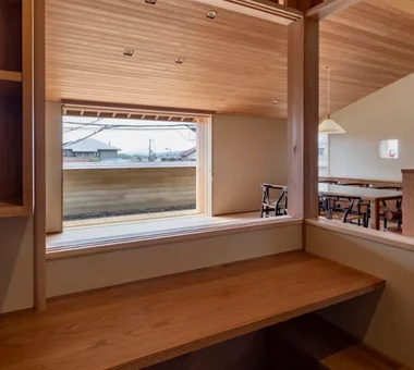House in Higashi-Ikoma II — Final Residence Overlooking a Rammed-Earth Wall｜Modern Japanese-Style Residence｜Custom-built house｜Study