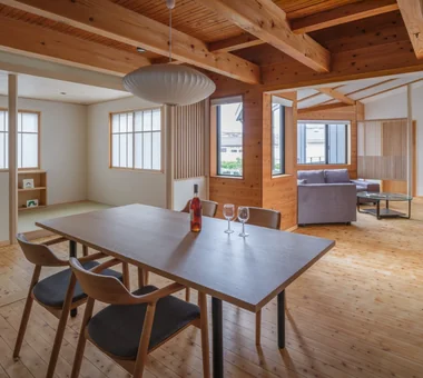 Koshien House — Renovation Beginning with Solid-Wood Floor Restoration｜House of Wood｜Custom-built house｜Dining Area