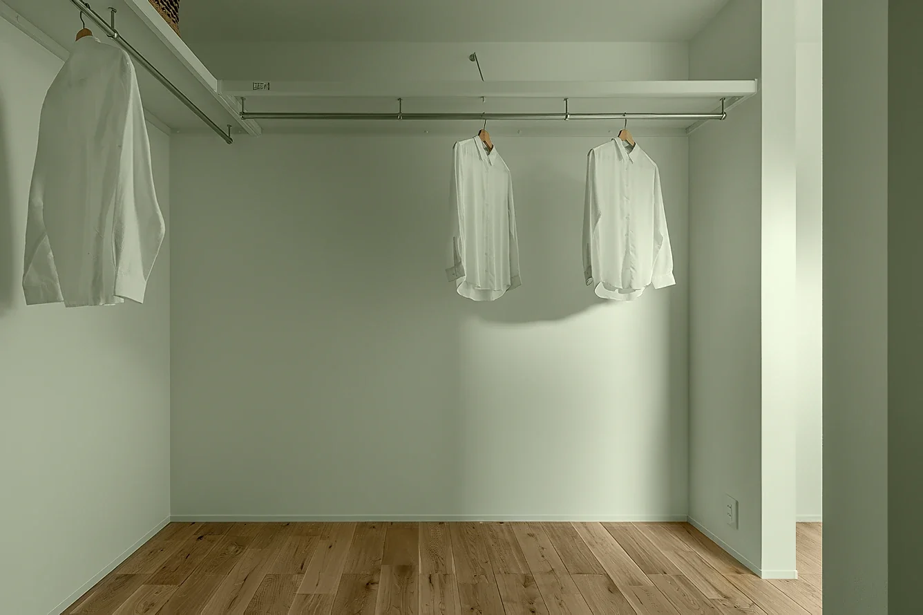 洋服好きでおしゃれなオーナー様のために設けた、4.5畳の大容量クローゼット。