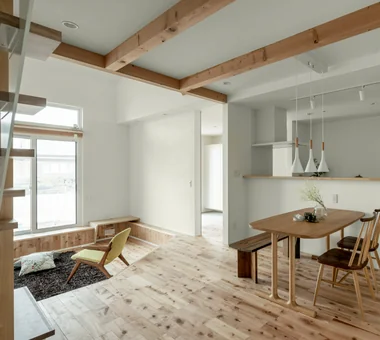31坪自然素材と吹き抜け大空間の半平屋｜ルームツアー｜注文住宅