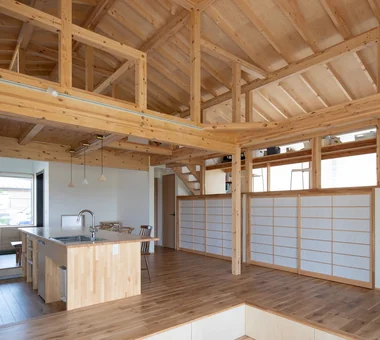凸凹凸｜热爱户外生活的住宅｜定制住宅｜客厅