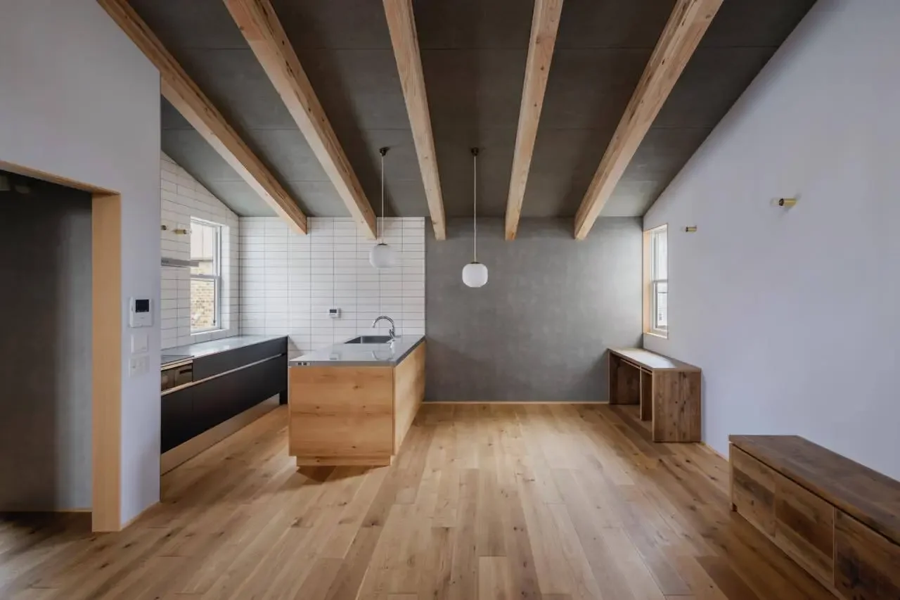 This is the kitchen and dining area.