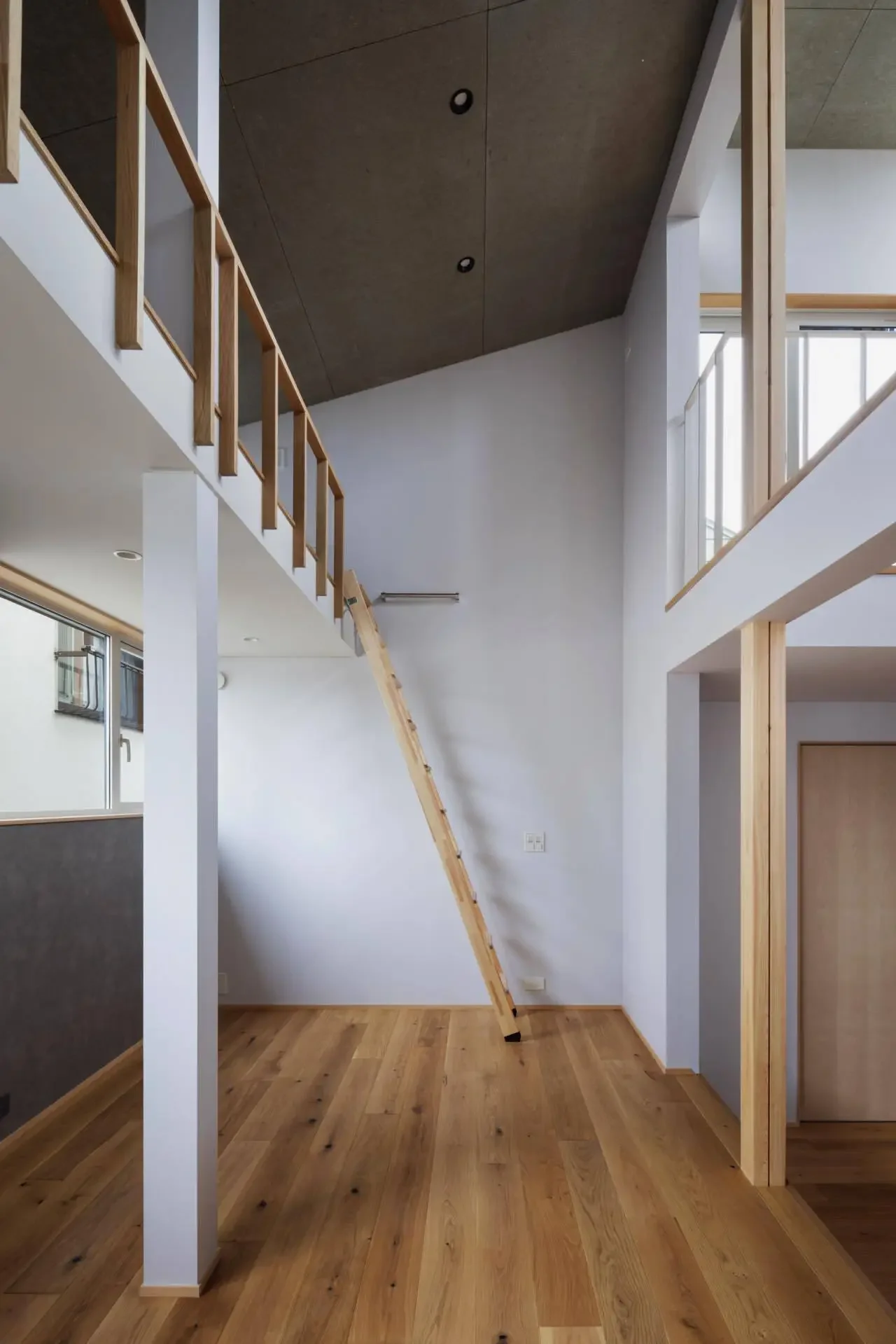 This is a loft in the children's room, receiving light from the staircase.