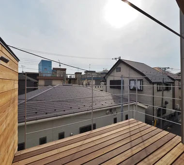 音楽と天体観測の家｜注文住宅｜テラス