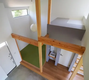 House in Futtsu｜Custom-built house｜Atrium