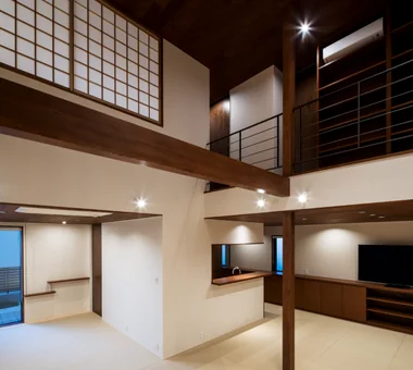 桃山の家｜コンパクトハウス｜注文住宅｜リビング