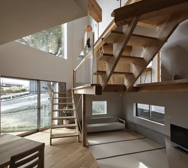 段床三角ボイドの家｜コンテンポラリーデザインの家｜注文住宅｜LDK