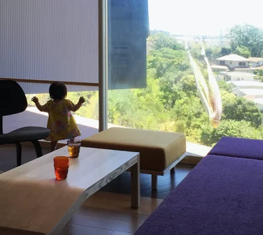 地下地上空中の平屋｜平屋の家｜注文住宅｜リビング