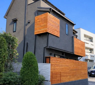 全開口のサッシで開放的に暮らす和モダンな木の家｜コンパクトハウス｜注文住宅｜外観