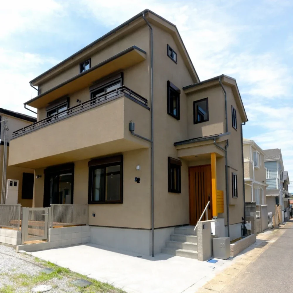 街に違和感なく溶け込むように落ち着いた外観と色にしています。