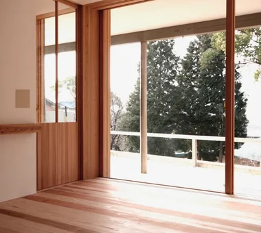 Mikuri House｜帶框景窗（Picture Window）的住宅｜客廳｜客製化住宅