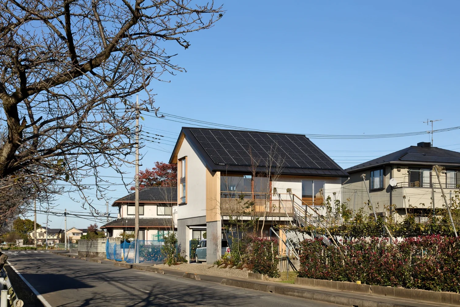 浸水対策の3階建て住宅｜wasat