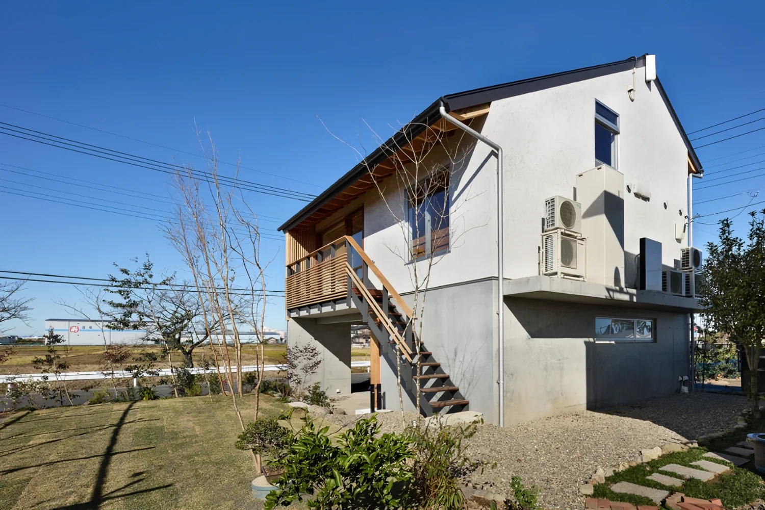 浸水対策の3階建て住宅｜wasat