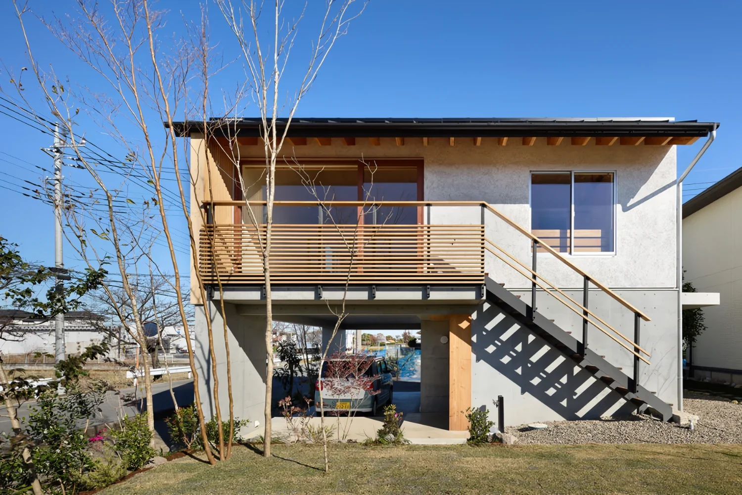 浸水対策の3階建て住宅｜wasat
