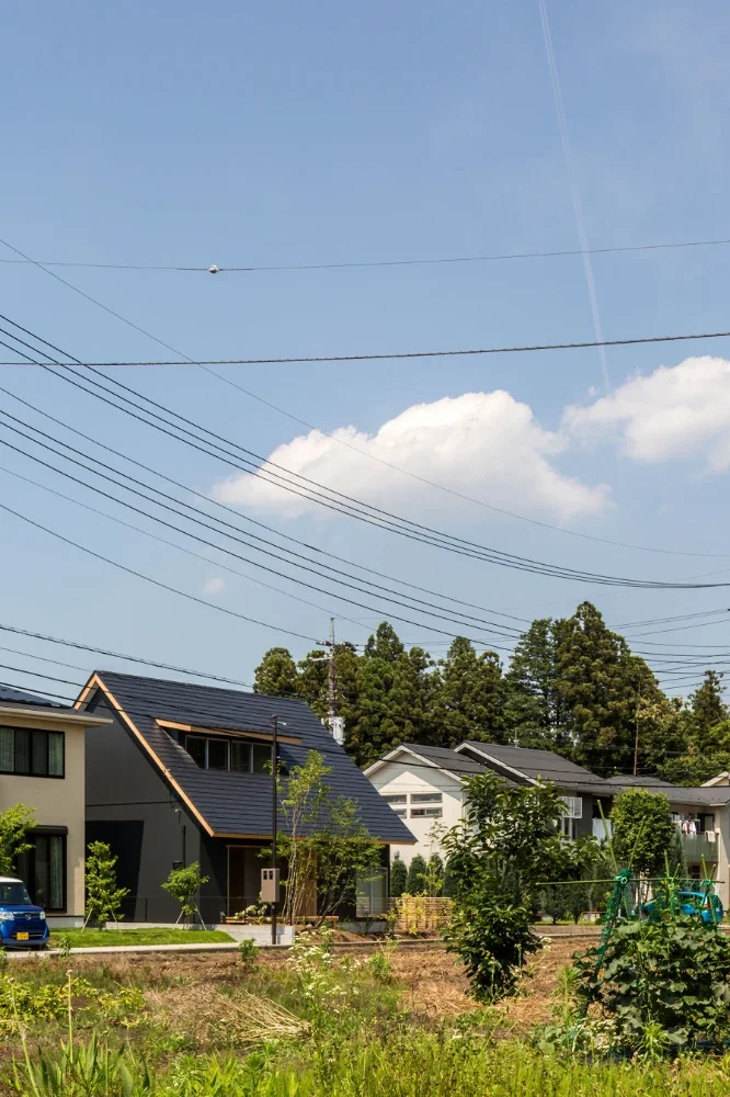 大屋根の下で1階と2階がつながる家｜castor