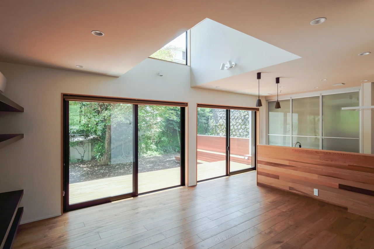 A residence that embraces the warmth of wood both indoors and outdoors, offering tactile comfort and visual softness.