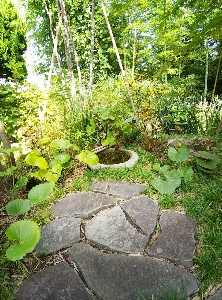 前庭のある家