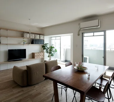 减法之家｜剔除多余的公寓改造｜紧凑住宅｜定制住宅｜客厅