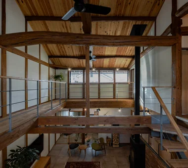 Renovation of a Traditional Farmhouse with a Large Double-Height Space | Kitamachi House｜Homes for Antique Enthusiasts｜Room Tour｜Custom-built house