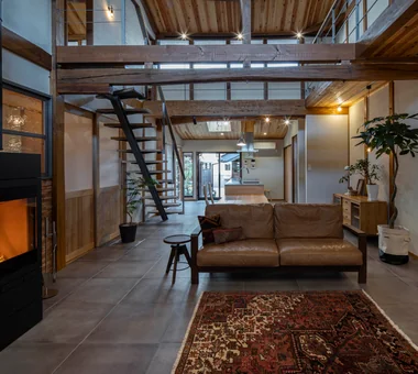 Renovation of a Traditional Farmhouse with a Large Double-Height Space | Kitamachi House｜Homes for Antique Enthusiasts｜Room Tour｜Custom-built house